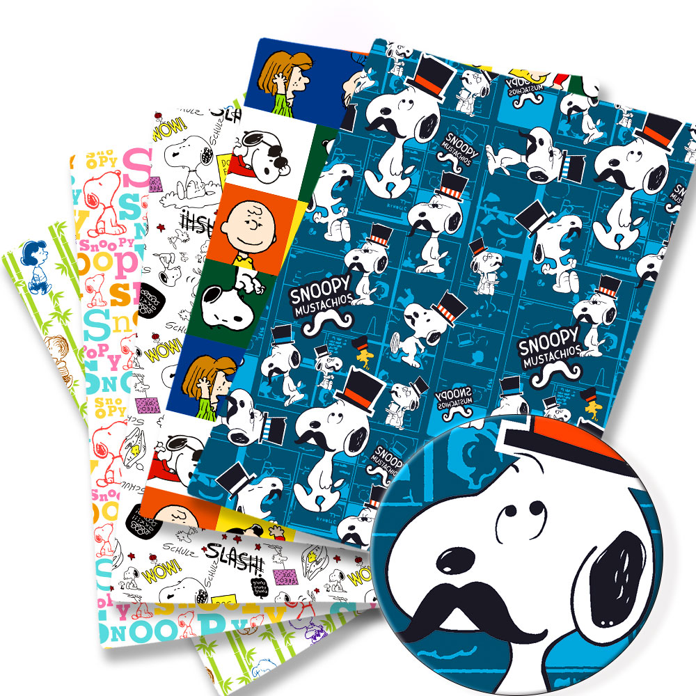 Sewing In Textile - Tessuto Snoopy TAKARA TOMY 140x50CM, Tessuto