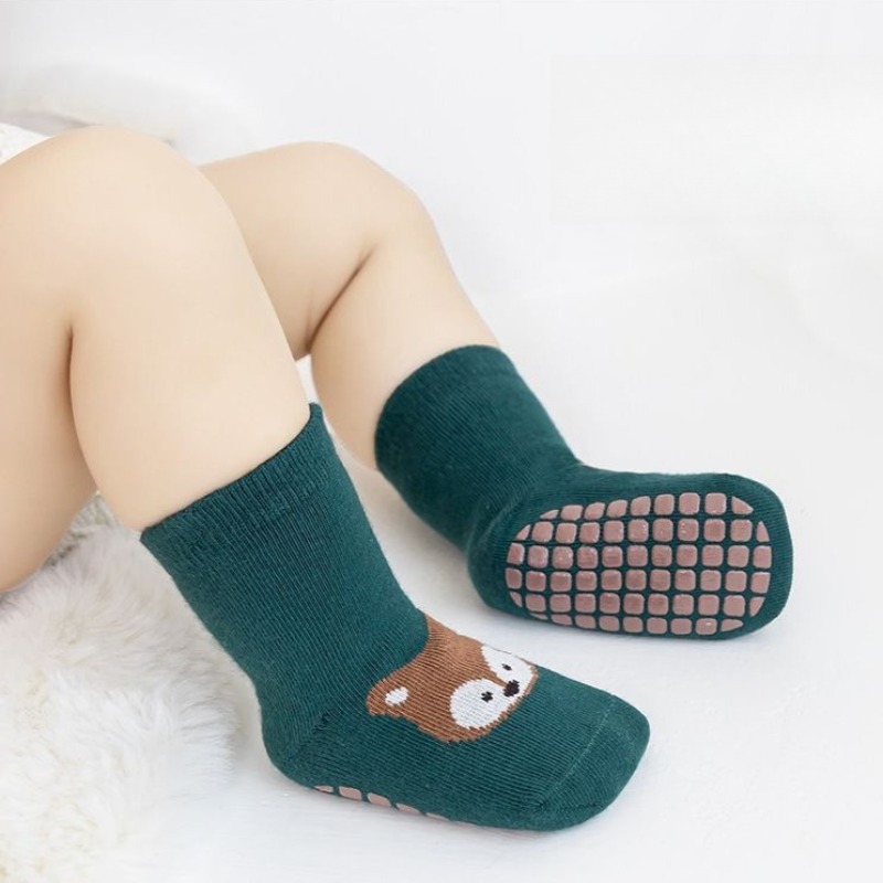 Gripper Foot Walking - Calzini Antiscivolo per Neonati in Cotone