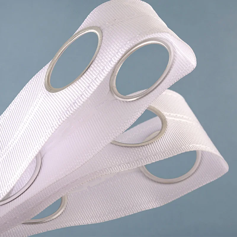 Sewing Eyelet Fabric - Nastro per tende bianco con occhielli