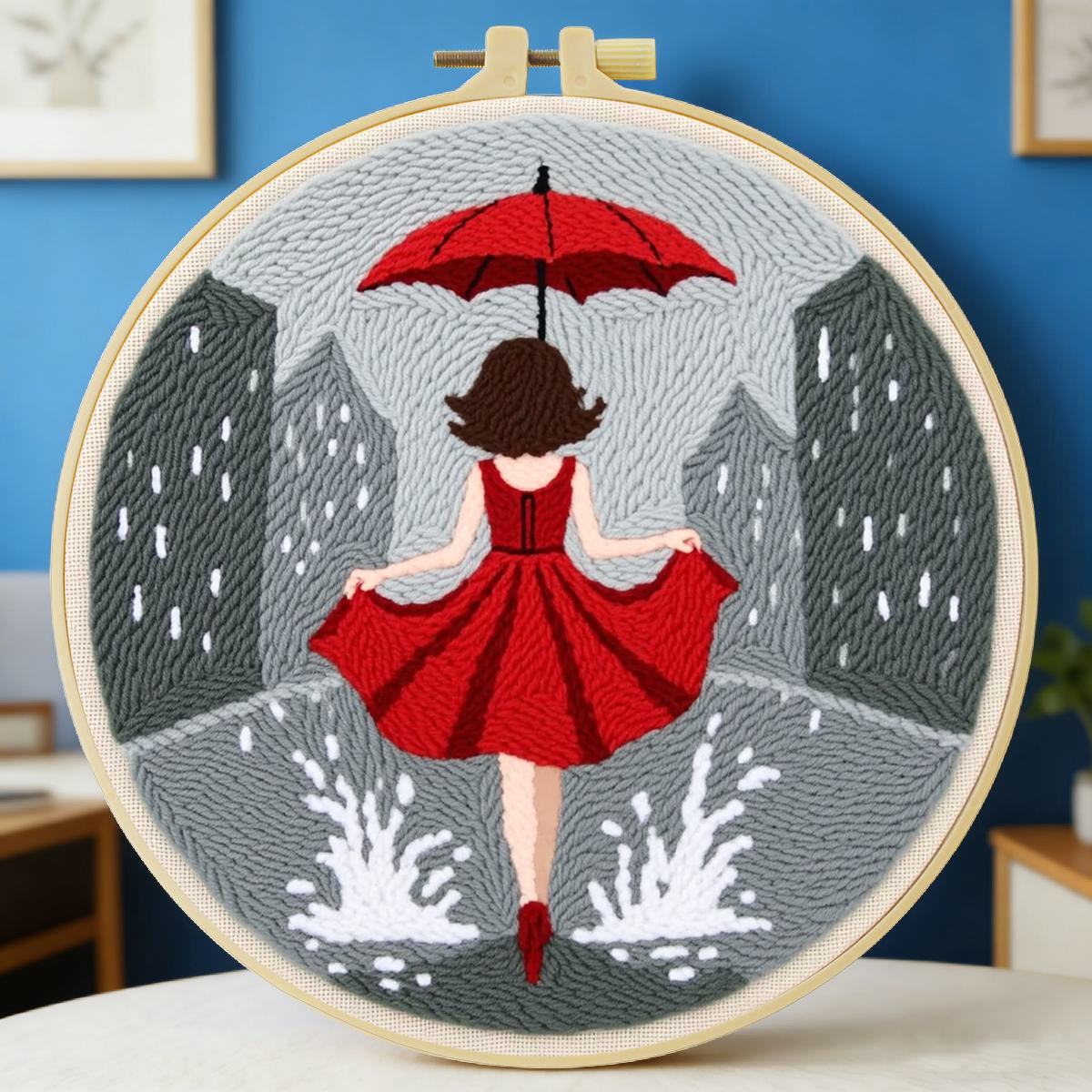 Sewing Textile Art - Kit per Ricamo Punch Needle Femminile
