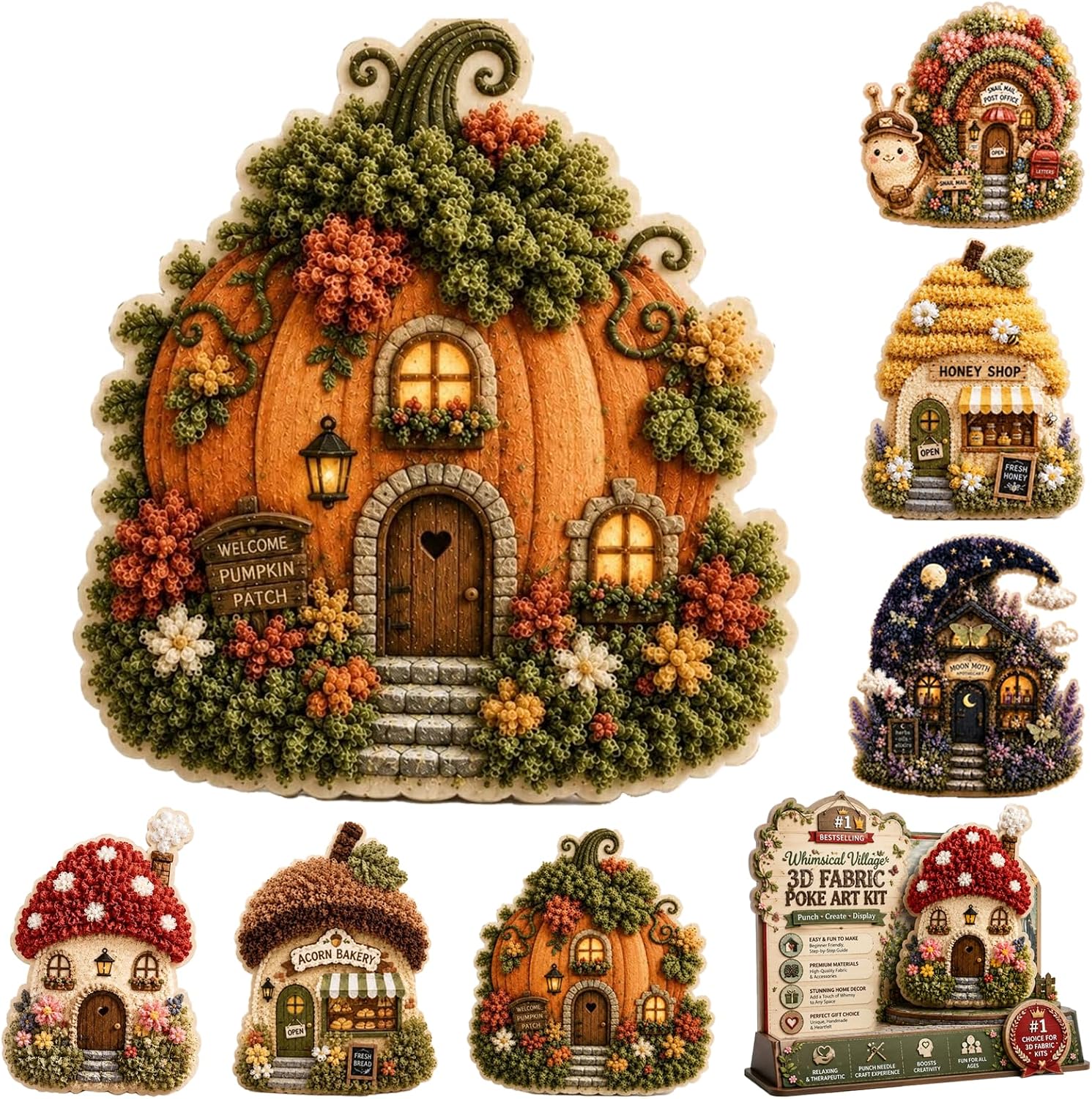 Sewing Textile Art - Kit Fai-da-Te per Arte Tessile 3D,