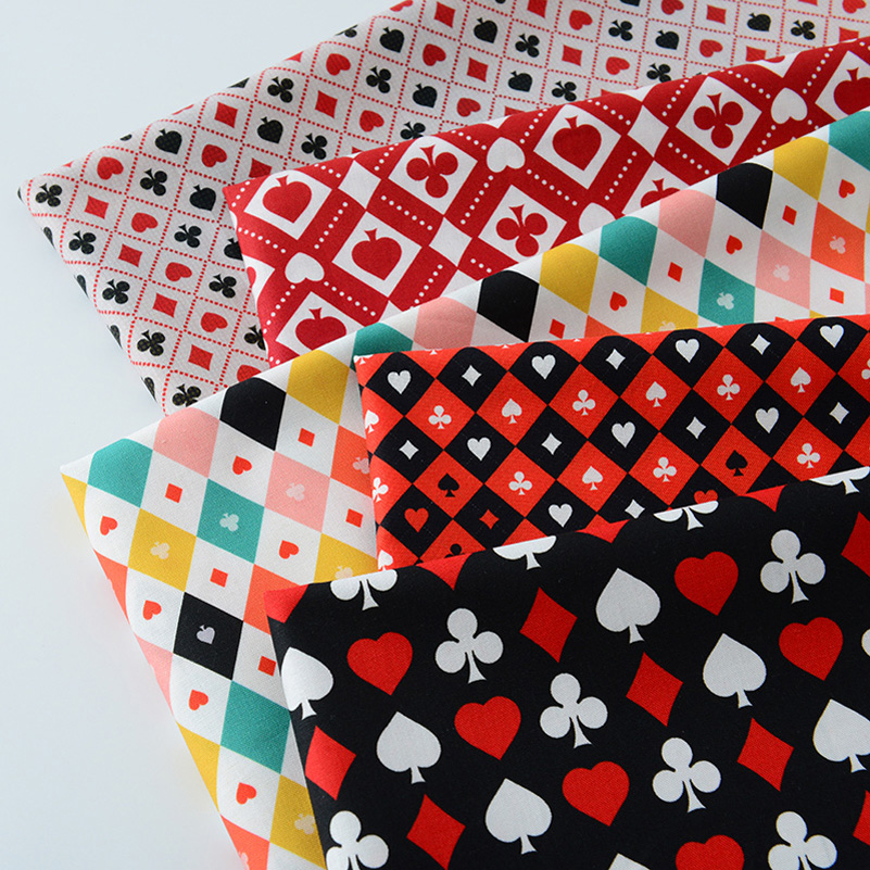 Sewing In Textile - Ins Poker Element Tessuto con stampa