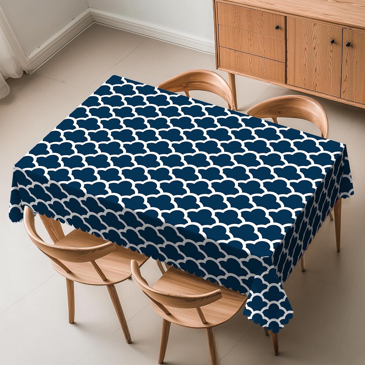 Century Textile & Sewing Supply Reviews - Tovaglia Blu Navy con Motivo a