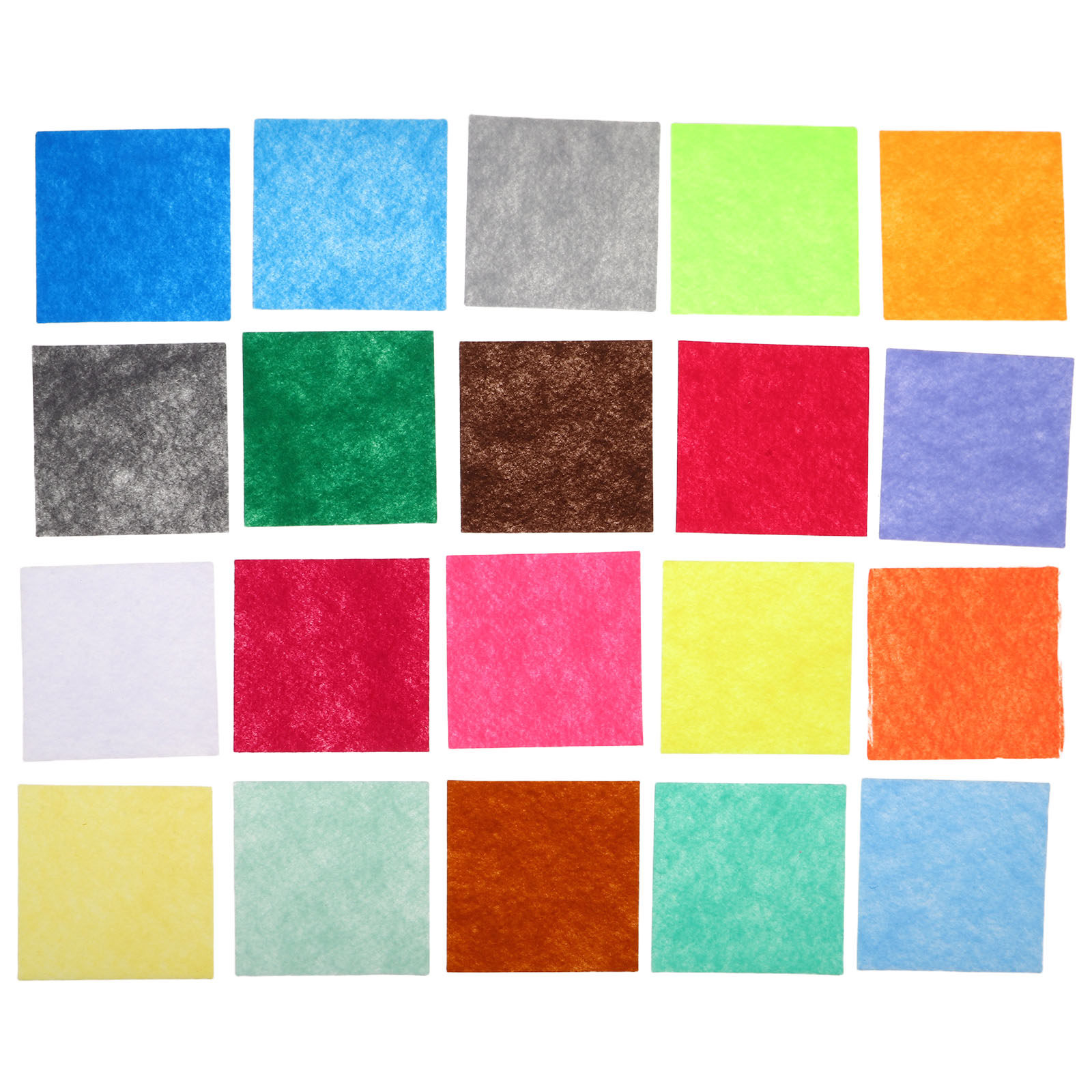 Sewing Textile Art - 120 Pezzi di Quadrati di Feltro
