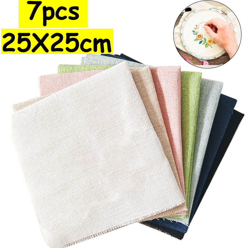 Set di 7 Tessuti in Lino 25x25 - Sewing Textile Art recensione e prezzo