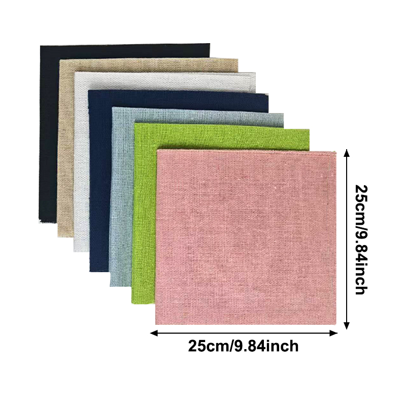 Set di 7 Tessuti in Lino 25x25 - Sewing Textile Art recensione e prezzo
