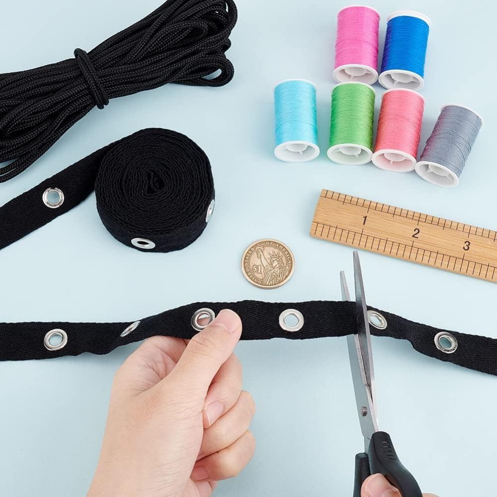 Nastro passamaneria nero con o - Sewing Eyelet Fabric recensione e prezzo